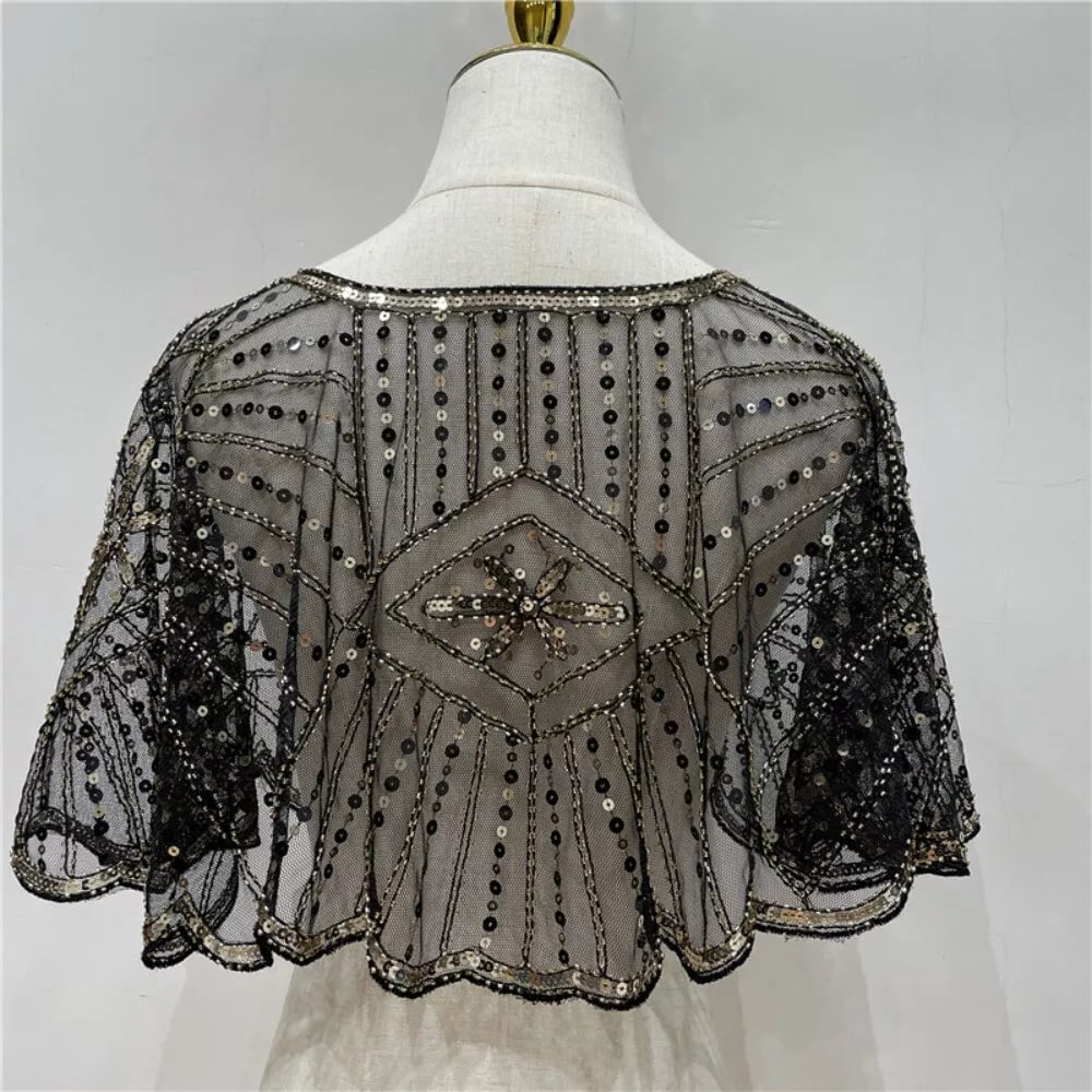 ⏳Ofertă limitată în timp ⏰ Șal Vintage Lace Beaded