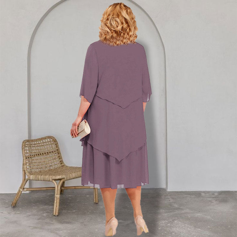 【L-4XL】💖Rochie lungă elegantă din sifon