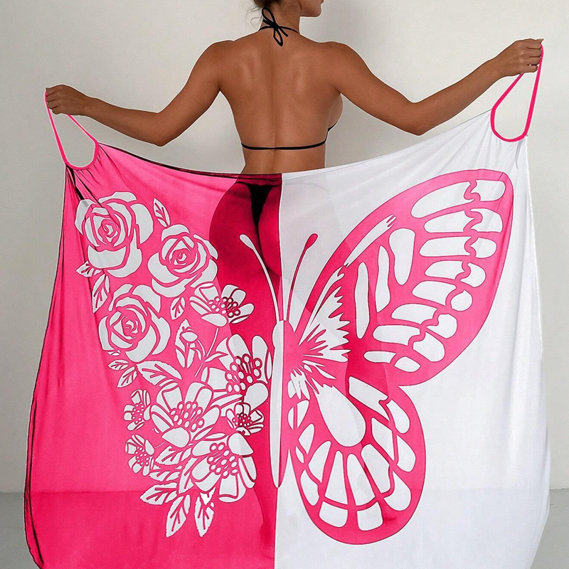 🌞👙Pătură de costume de baie pentru femei cu fluture