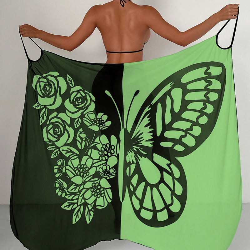 🌞👙Pătură de costume de baie pentru femei cu fluture