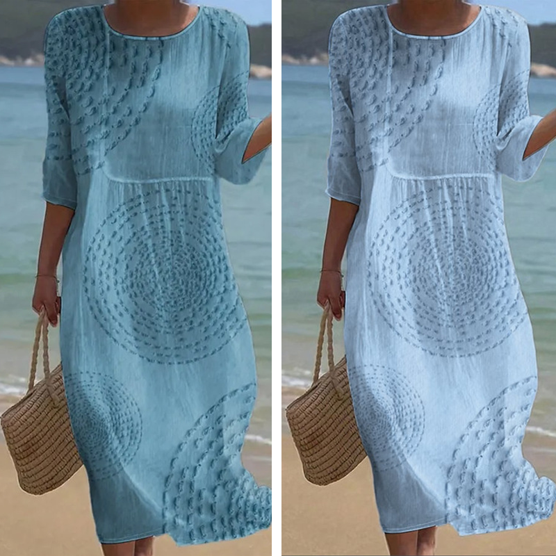 👗 Rochie lungă tipărită casual pentru femei