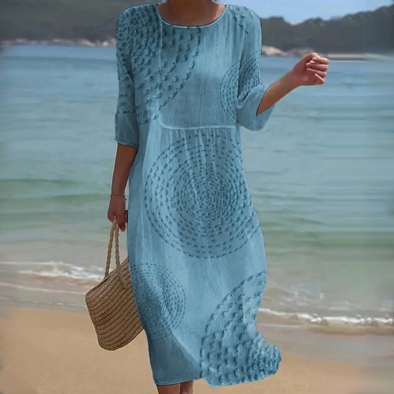 👗 Rochie lungă tipărită casual pentru femei