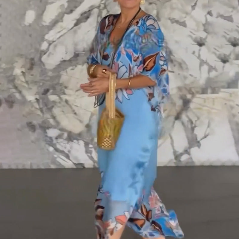 💖Rochie maxi pentru femei cu imprimeu🌸