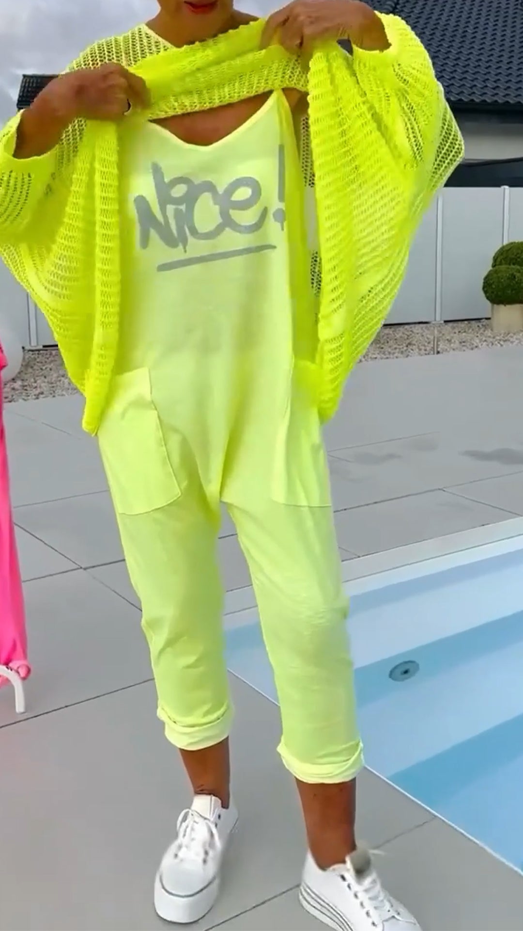 🌸Salopeta pentru femei + top casual cu șal cu decupaj
