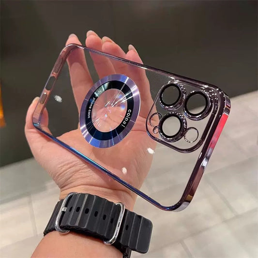 Capac transparent pentru iPhone magnetic