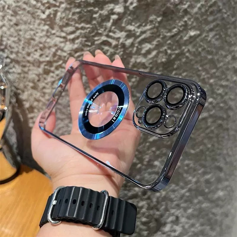 Capac transparent pentru iPhone magnetic