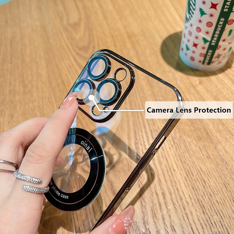 Capac transparent pentru iPhone magnetic
